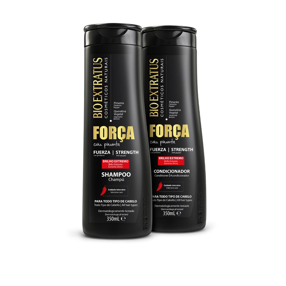 Kit Fuerza Champú y Acondicionador - Bio Extratus Cosméticos Naturales
