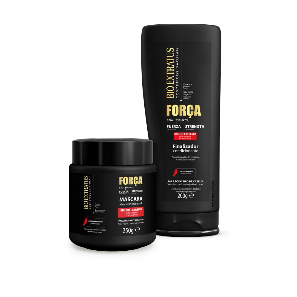 Kit Fuerza Mascarilla y Finalizador - Bio Extratus Cosméticos Naturales