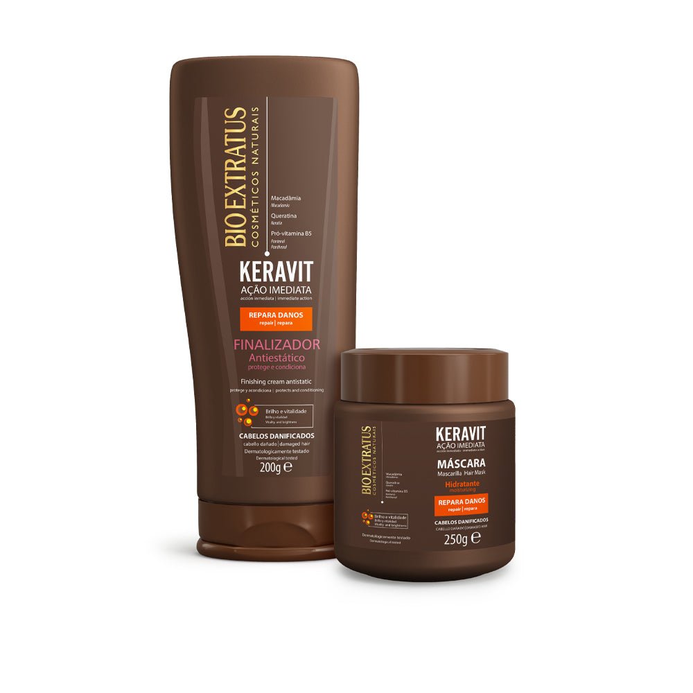 Kit Keravit Mascarilla y Finalizador - Bio Extratus Cosméticos Naturales