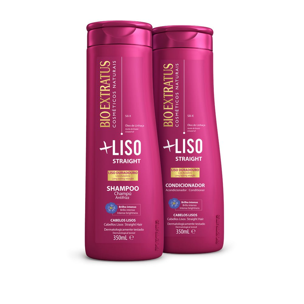 Kit +Liso Champú y Acondicionador - Bio Extratus Cosméticos Naturales