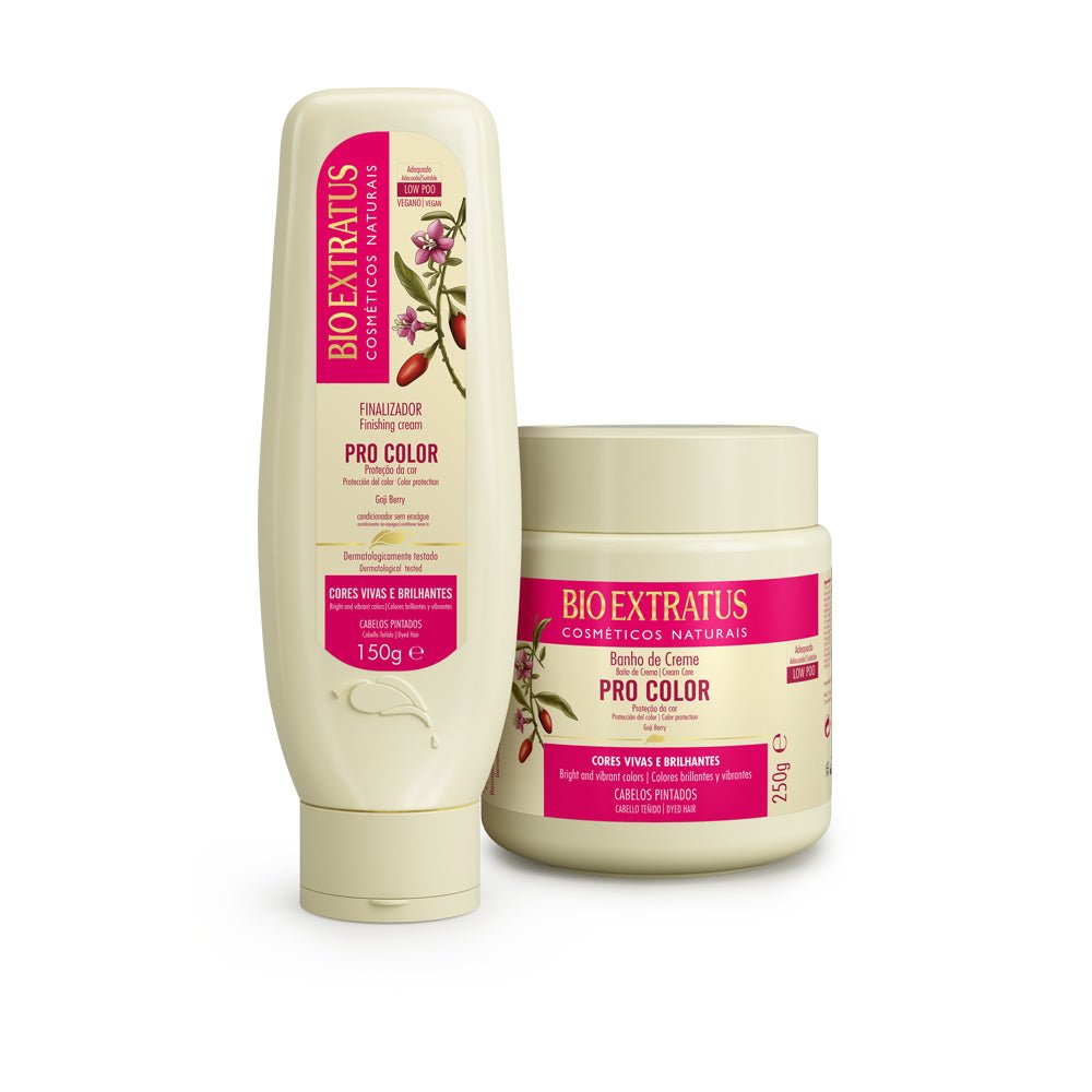 Kit Post Coloración Baño de Crema y Finalizador - Bio Extratus Cosméticos Naturales