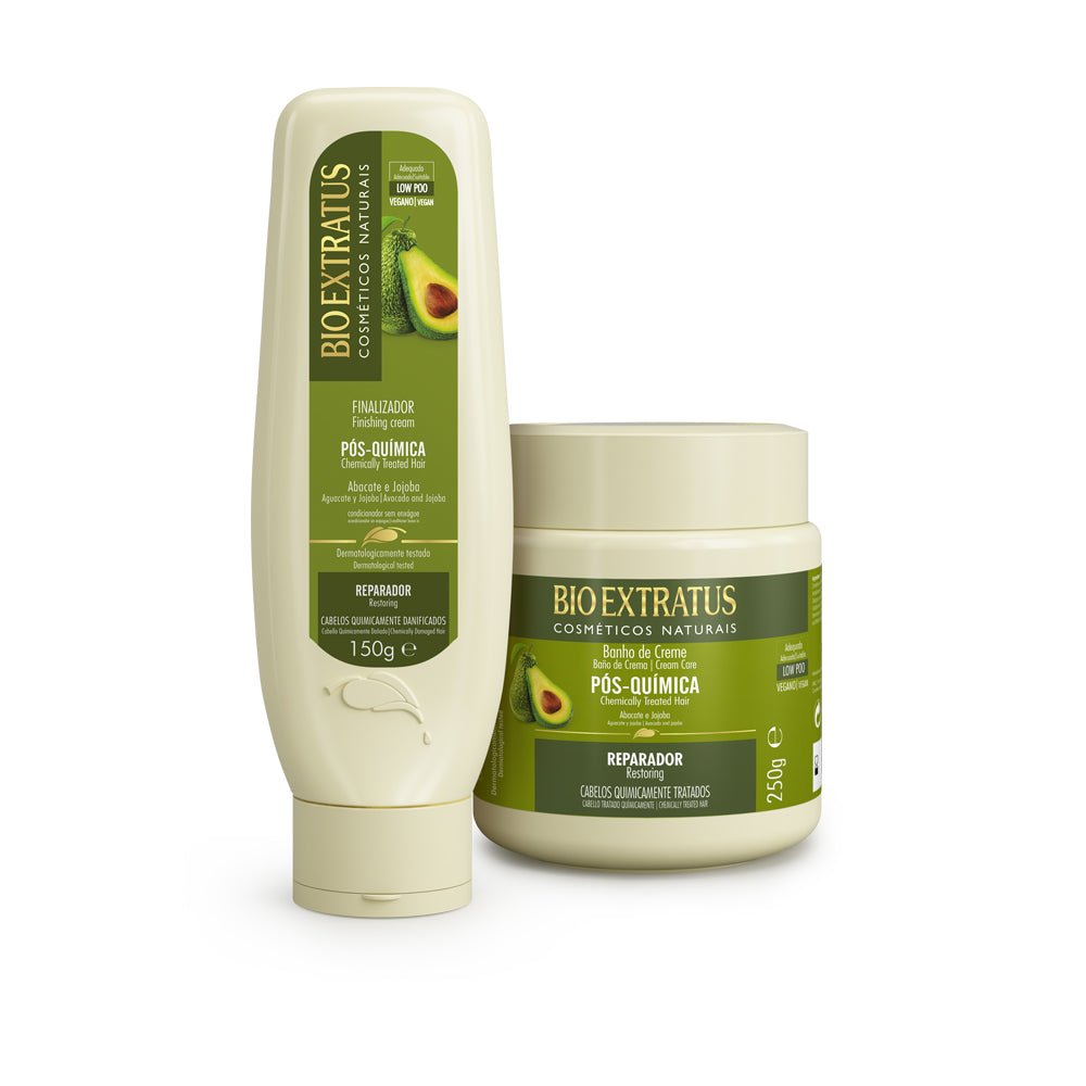 Kit Post Química Baño de Crema y Finalizador - Bio Extratus Cosméticos Naturales