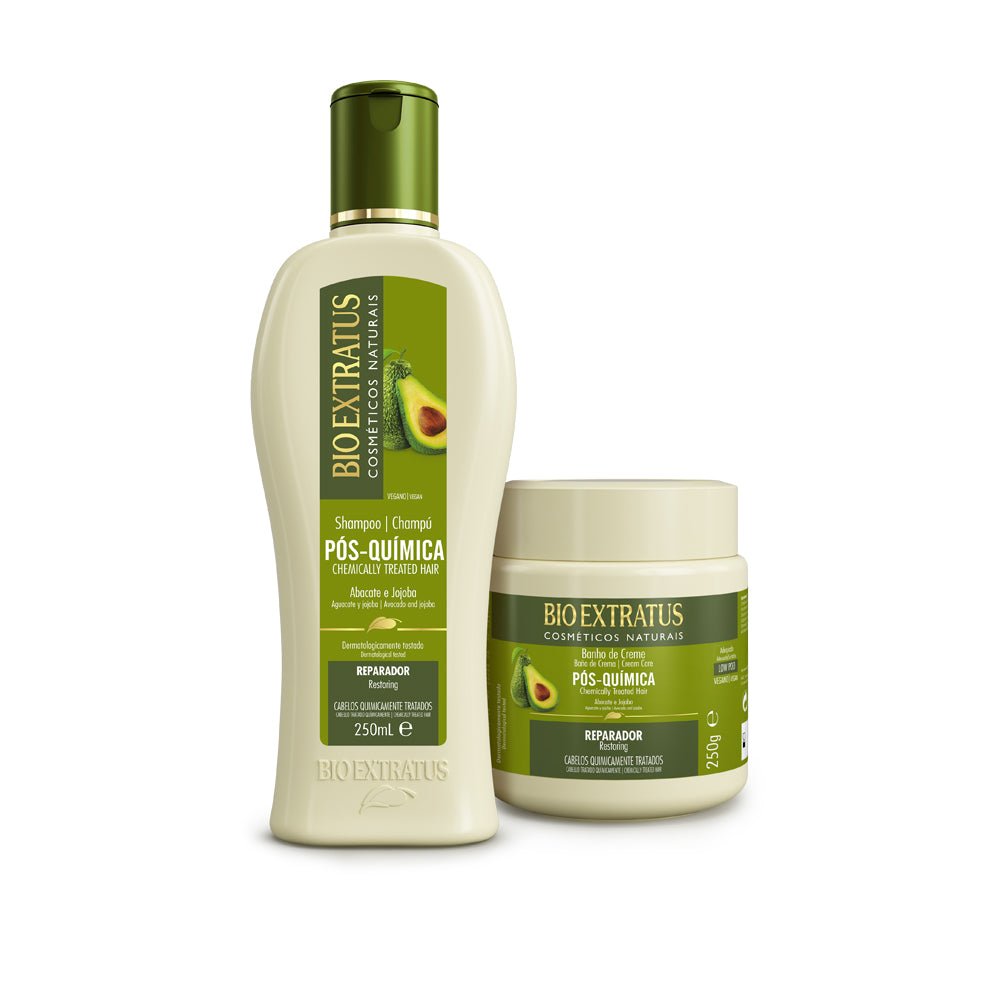 Kit Post Química Champú y Baño de Crema - Bio Extratus Cosméticos Naturales