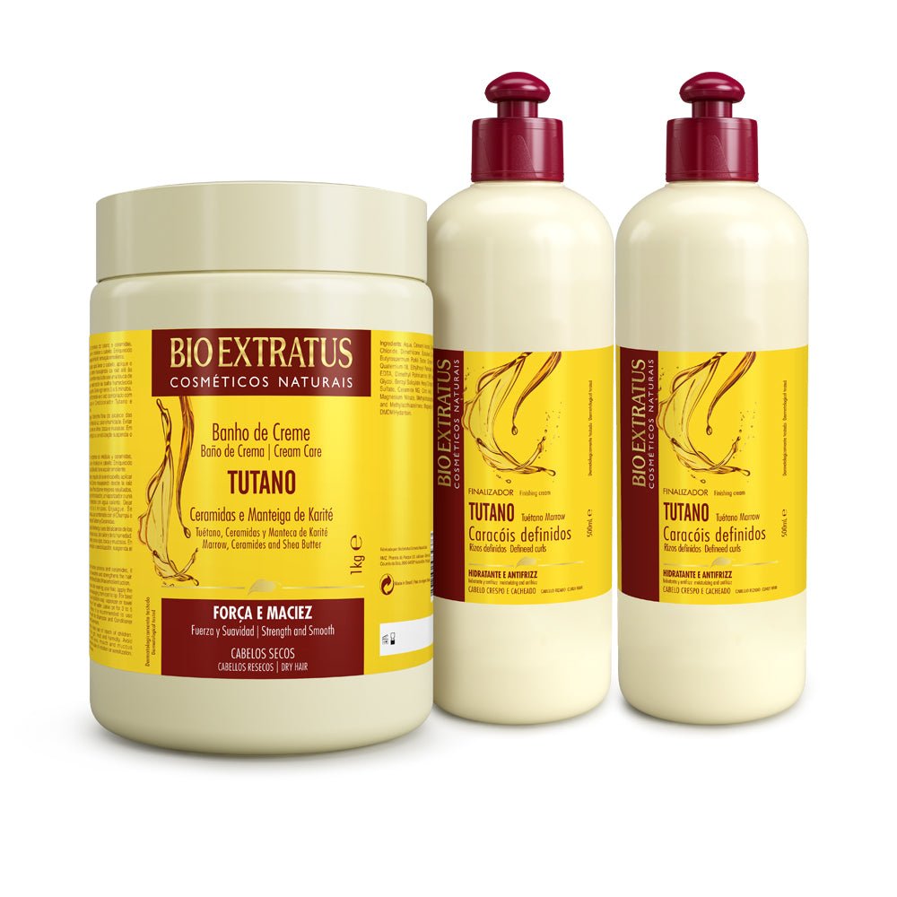 Kit Tuetano Baño de Crema y Activador de Rizos - Bio Extratus Cosméticos Naturales