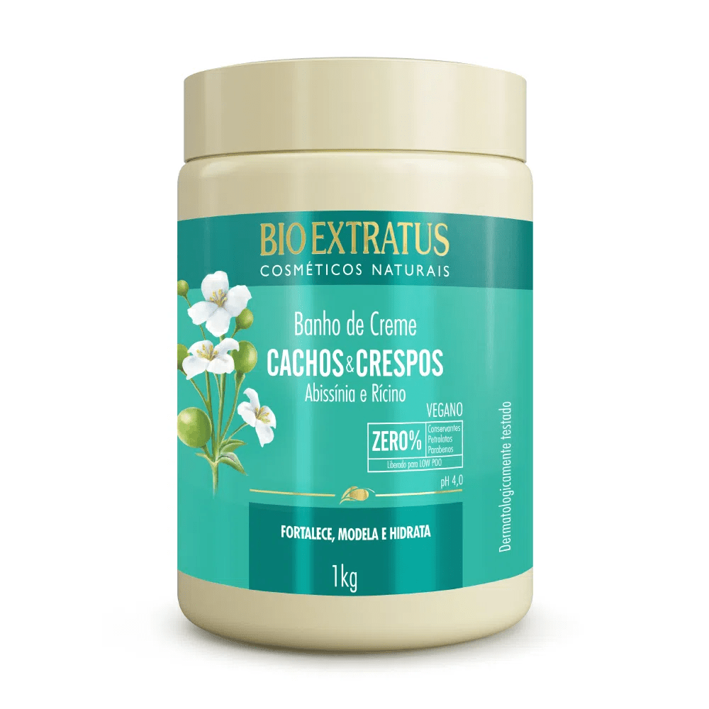 Baño de Crema Rizos y Crespos 1Kg - Bio Extratus Cosméticos Naturales