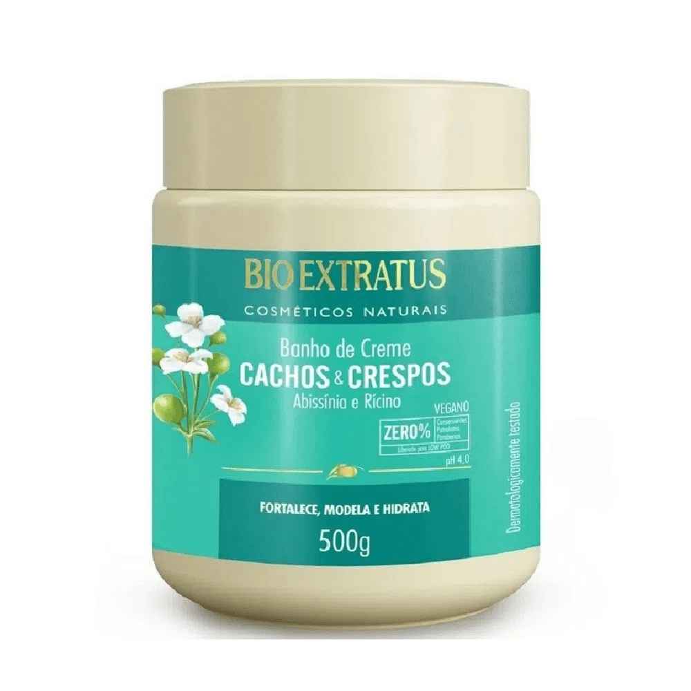 Baño de Crema Rizos y Crespos 500g - Bio Extratus Cosméticos Naturales